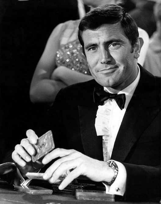 George Lazenby as Bond with his Rolex 6238 - Credit Jake’s Rolex World
